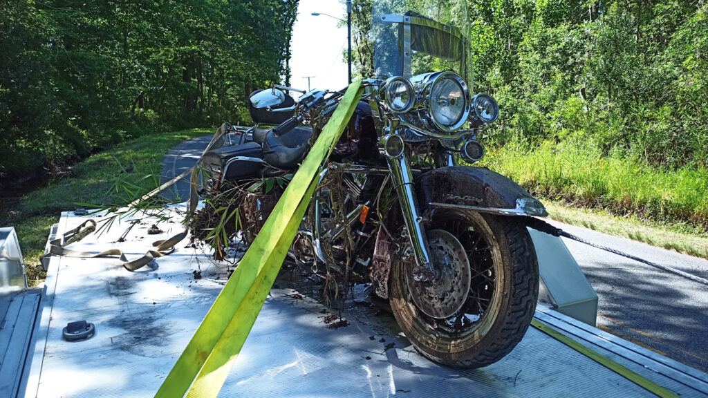 Motorcycle accident recovery service